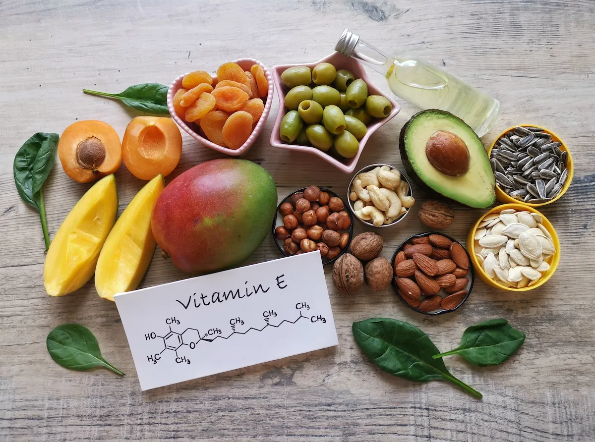 foods with vitamin E for hot flashes