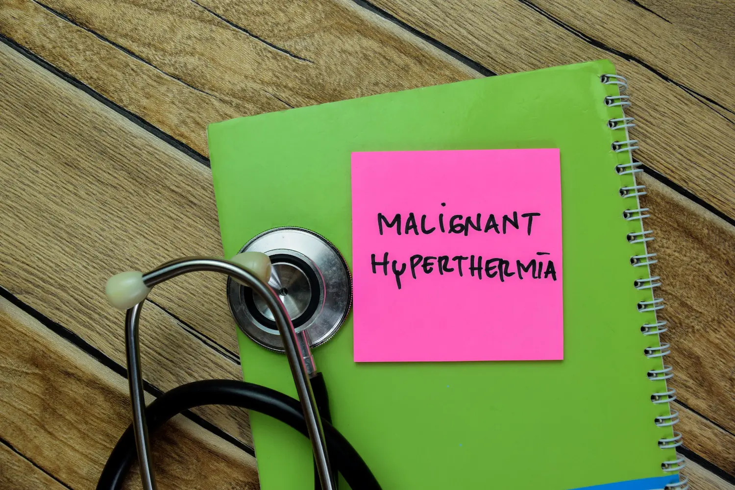 a folder with malignant hyperthermia treatment