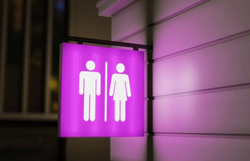 a restroom sign for peeing every 30 minutes