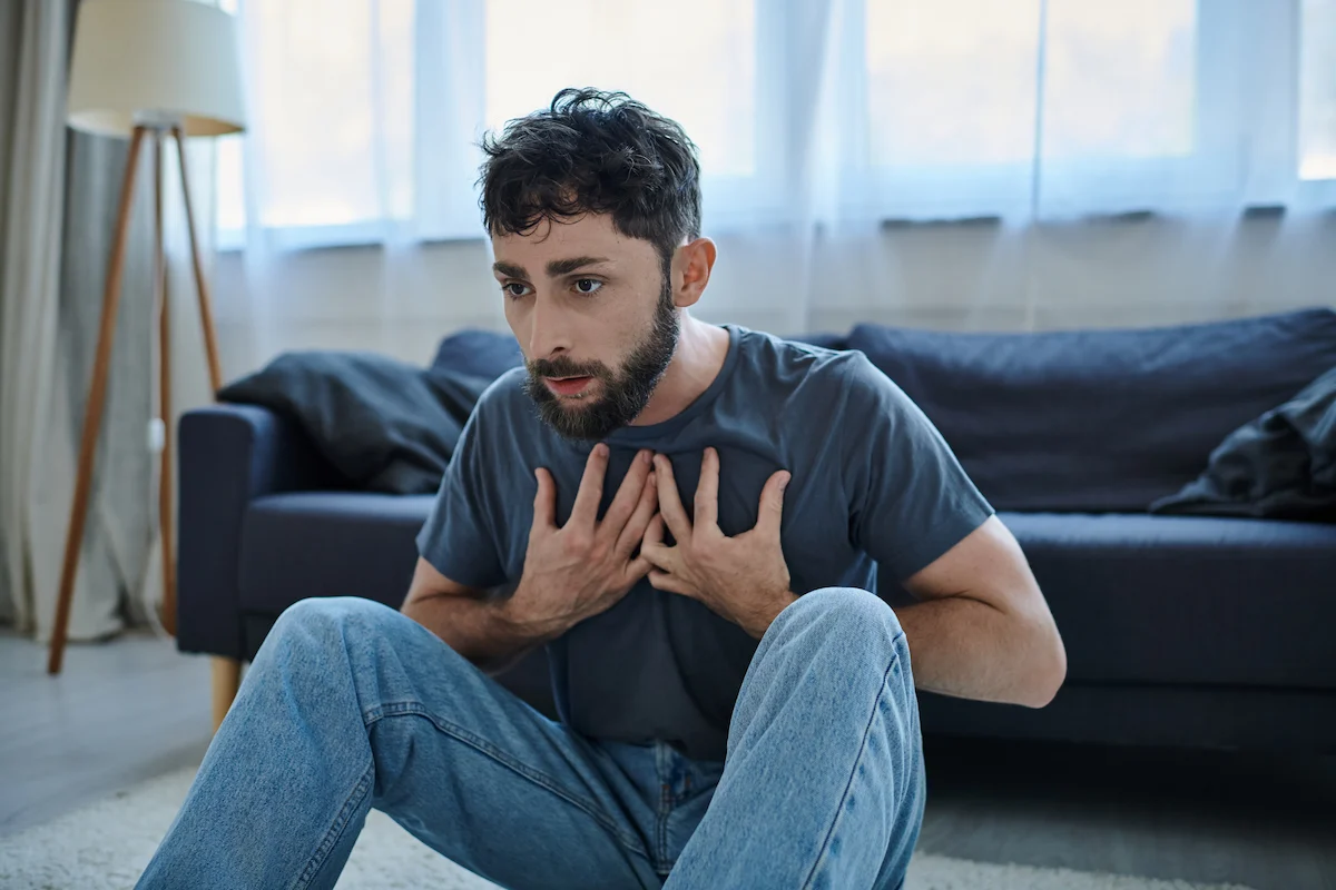 A man wondering what is the best medicine for panic attacks